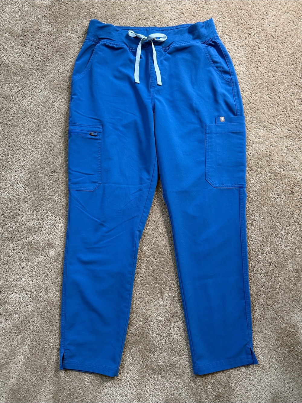 FIGS Yola High Rise Slim Scrub Pants in Royal Blue